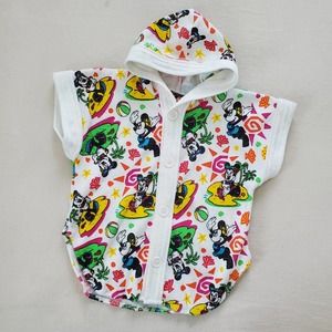 Vintage Deadstock Minnie Mouse Beachy Swimsuit Cover 4t